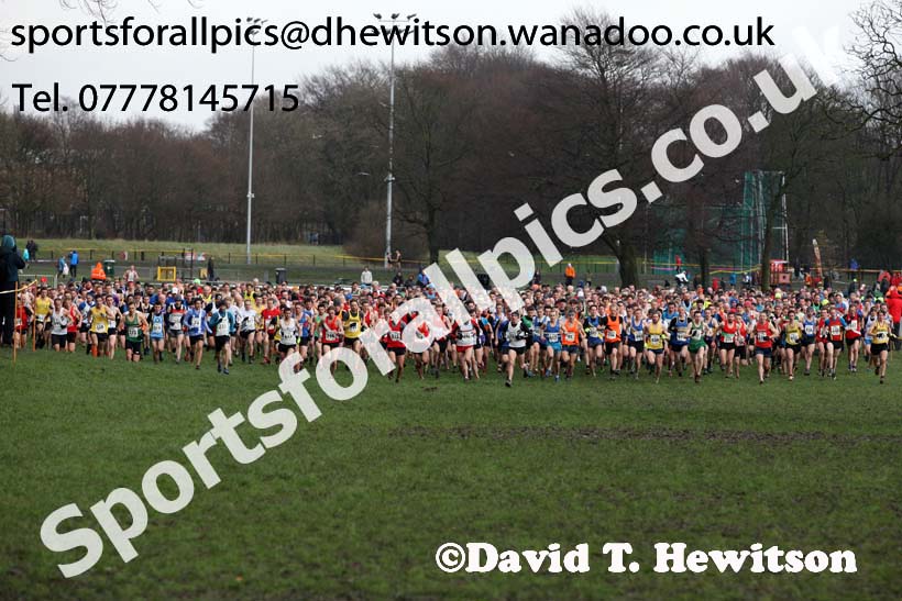 Senior mens Northern Cross Country Champs., Witton Park, Blackburn. Photo: David T. Hewitson/Sports for All Pics